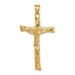 14K Yellow Gold Satin Crucifix Pendant - (A84-678) 14K Yellow Gold Satin Crucifix Pendant - (A84-678)