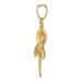 14K Yellow Gold 2-D Polished and Satin Swordfish Charm Pendant - (A92-483)
