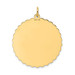 14K Yellow Gold Happy 50th Anniversary Charm Pendant - (A98-595)
