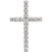 14K White Gold 1/5-Carat tw Petite Diamond Cross Pendant - (B15-873) 14K White Gold 1/5-Carat tw Petite Diamond Cross Pendant - (B15-873)