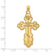 14K Yellow Gold Eastern Orthodox Cross Pendant 50mm length - (B11-314) 14K Yellow Gold Eastern Orthodox Cross Pendant 50mm length - (B11-314)