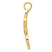 14K Yellow Gold & Rhodium Diamond-cut Butterfly Pendant - (A85-342) 14K Yellow Gold & Rhodium Diamond-cut Butterfly Pendant - (A85-342)