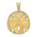 14K Yellow Gold Sand Dollar Pendant - (A87-251) 14K Yellow Gold Sand Dollar Pendant - (A87-251)