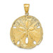 14K Yellow Gold Sand Dollar Pendant - (A87-251) 14K Yellow Gold Sand Dollar Pendant - (A87-251)