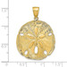 14K Yellow Gold Sand Dollar Pendant - (A87-251) 14K Yellow Gold Sand Dollar Pendant - (A87-251)