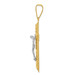 14k Two-tone Gold Diamond-cut 2 inch Crucifix Pendant - (A85-973) 14k Two-tone Gold Diamond-cut 2 inch Crucifix Pendant - (A85-973)