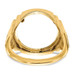 14K Yellow Gold 1/10th American Eagle Coin Polished Coin Ring - Size: 10 - (B31-703) 14K Yellow Gold 1/10th American Eagle Coin Polished Coin Ring - Size: 10 - (B31-703)