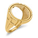 14K Yellow Gold 1/10th American Eagle Coin Polished Coin Ring - Size: 10 - (B31-703) 14K Yellow Gold 1/10th American Eagle Coin Polished Coin Ring - Size: 10 - (B31-703)