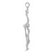 14K White Gold Crucifix Pendant 73mm length - (A87-123) 14K White Gold Crucifix Pendant 73mm length - (A87-123)
