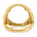 14K Yellow Gold 1/10th American Eagle Coin Diamond-cut Coin Ring - Size: 10 - (B31-723)