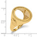 14K Yellow Gold 1/10th American Eagle Coin Diamond-cut Coin Ring - Size: 10 - (B31-723)