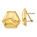14K Yellow Gold Polished Knot Omega Back Post Earrings - (B44-224) 14K Yellow Gold Polished Knot Omega Back Post Earrings - (B44-224)