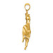 14K Yellow Gold Horse Pendant 49.5mm length - (A83-901) 14K Yellow Gold Horse Pendant 49.5mm length - (A83-901)