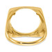 14K Yellow Gold 1/10th American Eagle Coin Diamond-cut Coin Ring - Size: 10 - (B31-714) 14K Yellow Gold 1/10th American Eagle Coin Diamond-cut Coin Ring - Size: 10 - (B31-714)