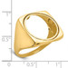 14K Yellow Gold 1/10th American Eagle Coin Diamond-cut Coin Ring - Size: 10 - (B31-714) 14K Yellow Gold 1/10th American Eagle Coin Diamond-cut Coin Ring - Size: 10 - (B31-714)