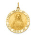 14K Yellow Gold Sacred Heart of Jesus Medal Pendant - (B14-197) 14K Yellow Gold Sacred Heart of Jesus Medal Pendant - (B14-197)