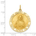 14K Yellow Gold Sacred Heart of Jesus Medal Pendant - (B14-197) 14K Yellow Gold Sacred Heart of Jesus Medal Pendant - (B14-197)