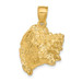 14K Yellow Gold 3-D Conch Shell Charm Pendant - (A92-623)