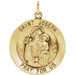 14K Yellow Gold 25mm Round St. Joseph Medal - (B16-404) 14K Yellow Gold 25mm Round St. Joseph Medal - (B16-404)