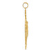 14K Yellow Gold INRI Fleur De Lis Crucifix Pendant - (A83-507) 14K Yellow Gold INRI Fleur De Lis Crucifix Pendant - (A83-507)