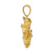 14K Yellow Gold 2-D Triple Horse Head Charm Pendant - (A91-126)