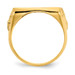 14K Yellow Gold 1/10th American Eagle Coin Diamond-cut Coin Ring - Size: 10 - (B31-707) 14K Yellow Gold 1/10th American Eagle Coin Diamond-cut Coin Ring - Size: 10 - (B31-707)