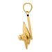 14K Yellow Gold Moveable 3 Blade Propeller Pendant - (A84-391) 14K Yellow Gold Moveable 3 Blade Propeller Pendant - (A84-391)