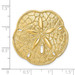 14K Yellow Gold Sand Dollar Slide - (A90-137)