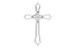 14K White Gold 3/8-Carat tw Diamond Cross Pendant - (B15-443) 14K White Gold 3/8-Carat tw Diamond Cross Pendant - (B15-443)
