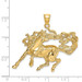 14K Yellow Gold 2-D Dancing Horse Charm Pendant - (A90-852) 14K Yellow Gold 2-D Dancing Horse Charm Pendant - (A90-852)