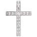14K White Gold 3/4-Carat tw Diamond Cross Pendant - (B15-331) 14K White Gold 3/4-Carat tw Diamond Cross Pendant - (B15-331)