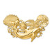 14K Yellow Gold Dolphin and Shell Cluster Slide - (A89-724)