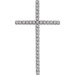 14K White Gold 1-Carat tw Diamond Cross Pendant - (A96-997) 14K White Gold 1-Carat tw Diamond Cross Pendant - (A96-997)