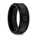 ABERDEEN Black Ceramic Ring with Black Diamond Wedding Band and Black Carbon Fiber Inlay - 8mm ~ (G65-179) ABERDEEN Black Ceramic Ring with Black Diamond Wedding Band and Black Carbon Fiber Inlay - 8mm ~ (G65-179)