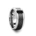 INDIANAPOLIS Black Carbon Fiber Inlay Tungsten Carbide Ring - 10mm - (H65-243) INDIANAPOLIS Black Carbon Fiber Inlay Tungsten Carbide Ring - 10mm - (H65-243)