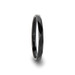 MIAMI 2mm Diamond Faceted Black Tungsten Carbide Ring ~ (H65-527)