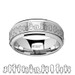 Spinning Engraved Princess Mononoke Kodama Sprites Tungsten Carbide Spinner Wedding Band - 8mm ~ (H65-966)