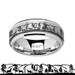 Spinning Engraved Roaming Deer Stag Tungsten Carbide Spinner Wedding Band - 8mm ~ (H65-968)
