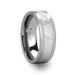 STANFORD Hammered Finished Center Tungsten Carbide Ring - 8mm ~ (H65-999)
