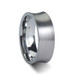TUCSON Concave Tungsten Carbide Ring with Brushed Finish - 8mm ~ (J65-122)
