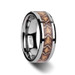 VIPER Tungsten Wedding Ring with Boa Snake Skin Design Inlay - 8mm ~ (J65-189)