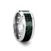 ATRONIUS Tungsten Carbide Ring with Black & Green Carbon Fiber Inlay - 6mm - 10mm ATRONIUS Tungsten Carbide Ring with Black & Green Carbon Fiber Inlay - 6mm - 10mm