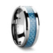 AUGUSTUS Tungsten Carbide Ring with Blue Carbon Fiber Inlay - 4mm - 10mm AUGUSTUS Tungsten Carbide Ring with Blue Carbon Fiber Inlay - 4mm - 10mm