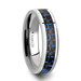 AUXILIUS Black & Blue Carbon Fiber Inlay Tungsten Carbide Ring - 6mm - 10mm AUXILIUS Black & Blue Carbon Fiber Inlay Tungsten Carbide Ring - 6mm - 10mm