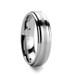 VALKYRIE Raised Center with Brushed Stripe Tungsten Carbide Ring 6 mm & 8mm