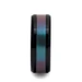 BARRACUDA Beveled Black Ceramic Ring with Blue/Purple Color Changing Inlay - 6mm - 10mm