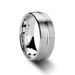BOSS Rounded Brushed Center Groove Tungsten Carbide Ring - 6mm & 8mm BOSS Rounded Brushed Center Groove Tungsten Carbide Ring - 6mm & 8mm