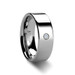 BRISTOL Pipe Cut Polished Tungsten Diamond Ring 6 mm & 8 mm