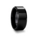 CITAR Beveled Black Ceramic Ring with Polished Finish - 4mm - 12mm