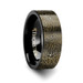 Damascus Steel Pattern Engraving Black Tungsten Engraved Ring - 4mm - 12mm Damascus Steel Pattern Engraving Black Tungsten Engraved Ring - 4mm - 12mm